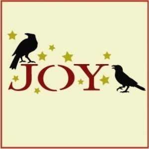 Joyful crows-Artful stencil