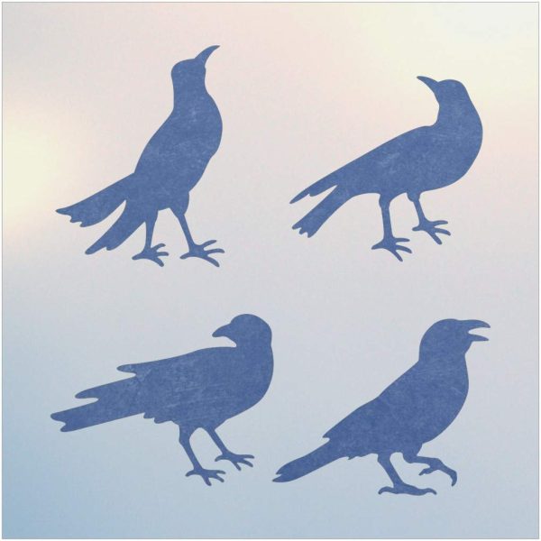 crow flock 3-artful stencil