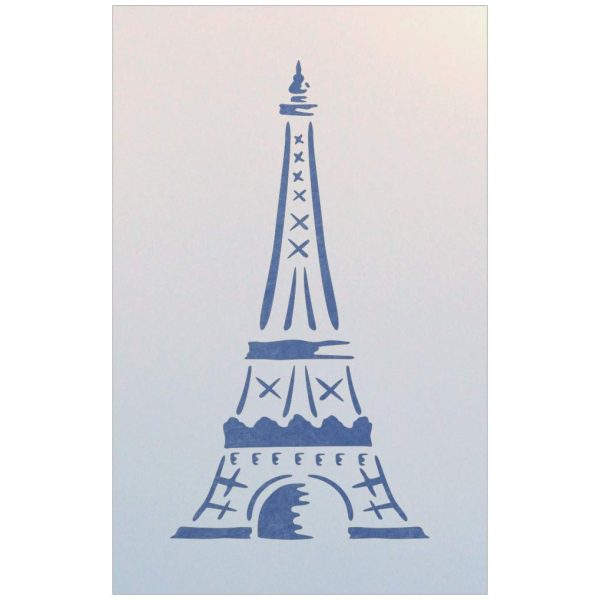 Eiffel Tower 2 Stencil Template - The Artful Stencil