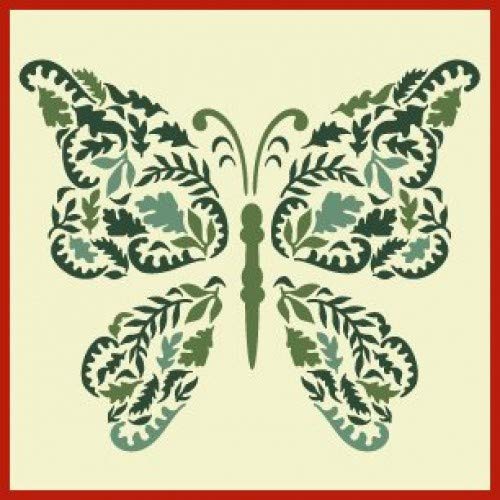 Fern Butterfly Stencil Template - The Artful Stencil