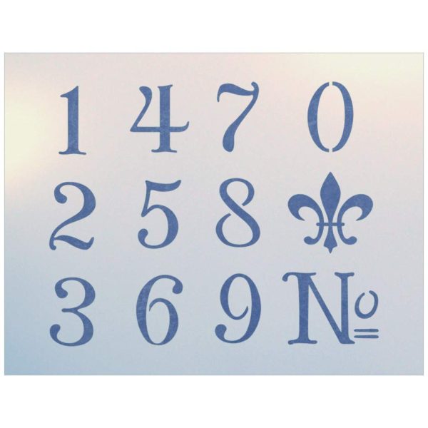 French Numbers 2- The Artful Stencil