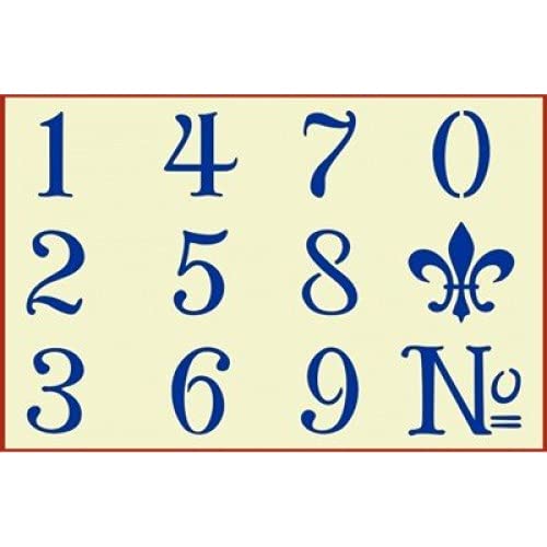French Numbers - The Artful Stencil