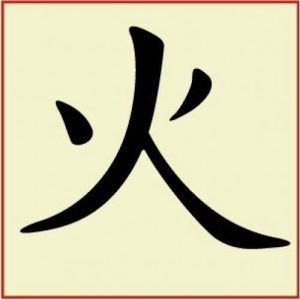 Fire Kanji Stencil - The Artful Stencil