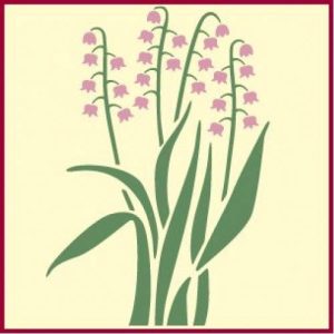 Lily Of The Valley Stencil Template - The Artful Stencil