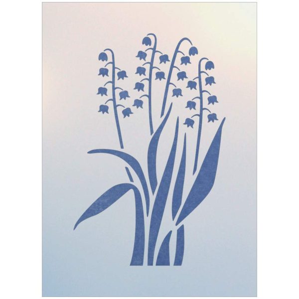 Lily Of The Valley Stencil Template - The Artful Stencil