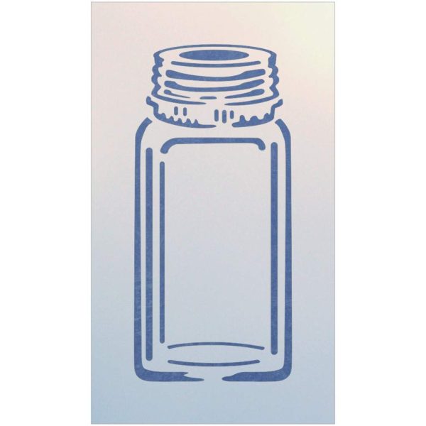 Mason Jar Stencil Template - The Artful Stencil