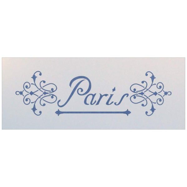 Paris 2 stencil template - The Artful Stencil
