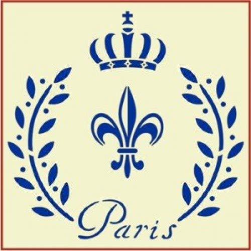 Paris Crown Stencil Template - The Artful Stencil