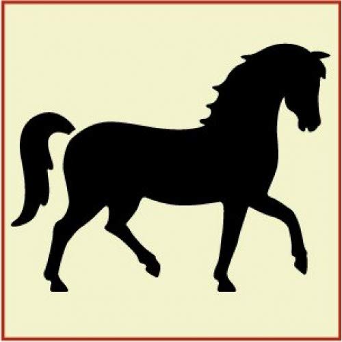 Prancing Horse Stencil Template - The Artful Stencil