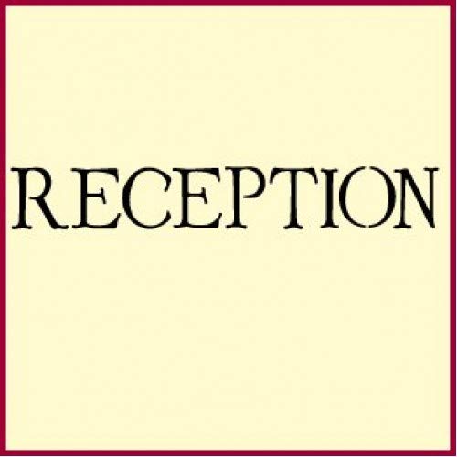 Reception Sign Stencil Template - The Artful Stencil