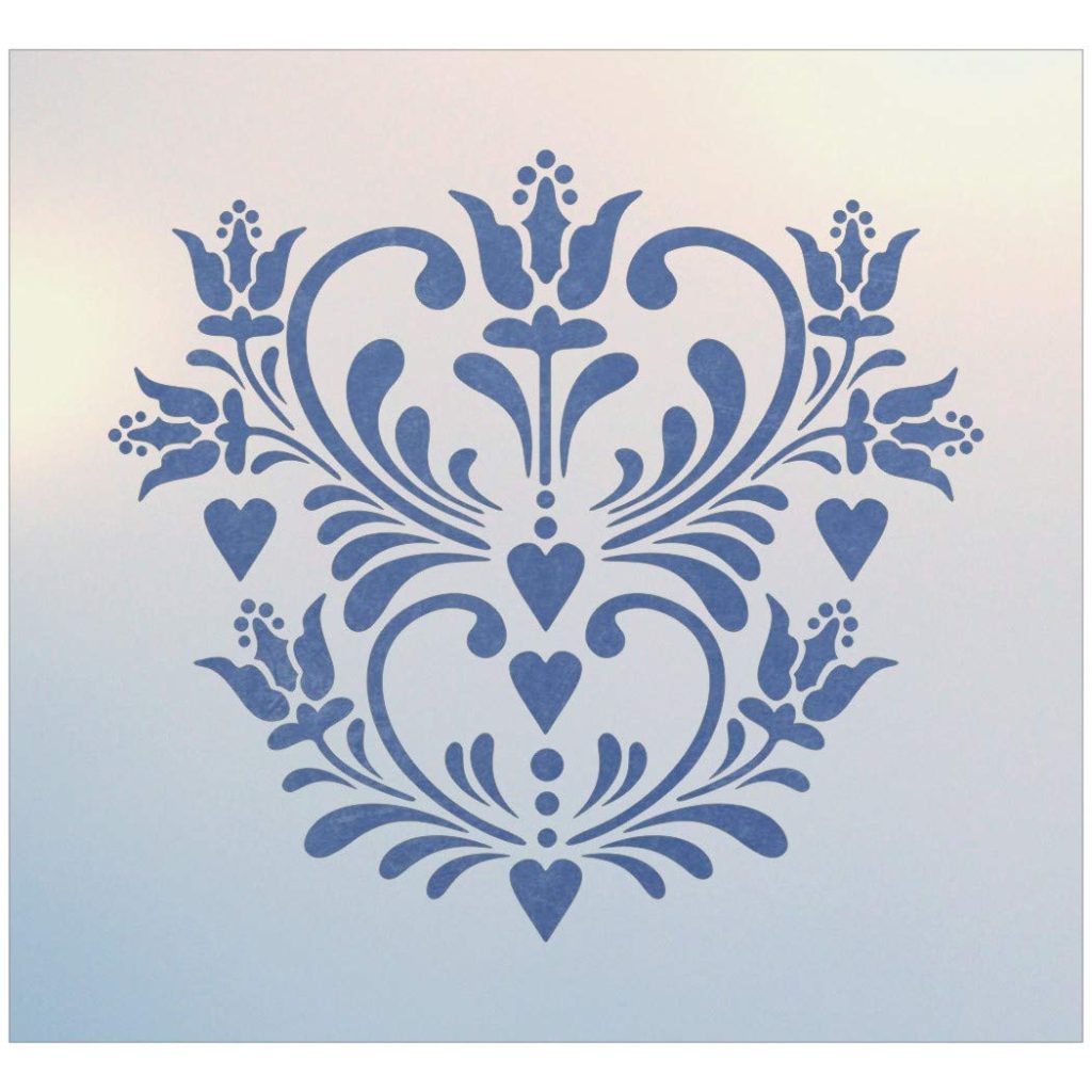 Rosemaling Pattern 15 Stencil Template