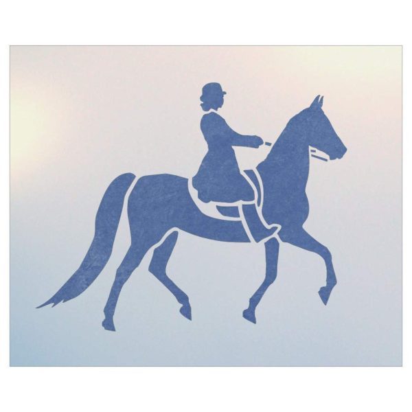 Saddlebred Horse With Rider Stencil - The Artful Stencil