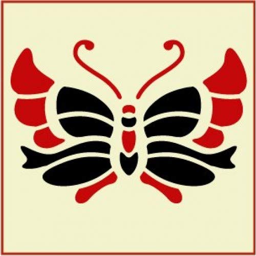 Asian Butterfly 2 Stencil - The Artful Stencil