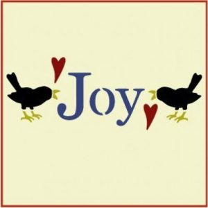 Baby crows joy- Artful stencil