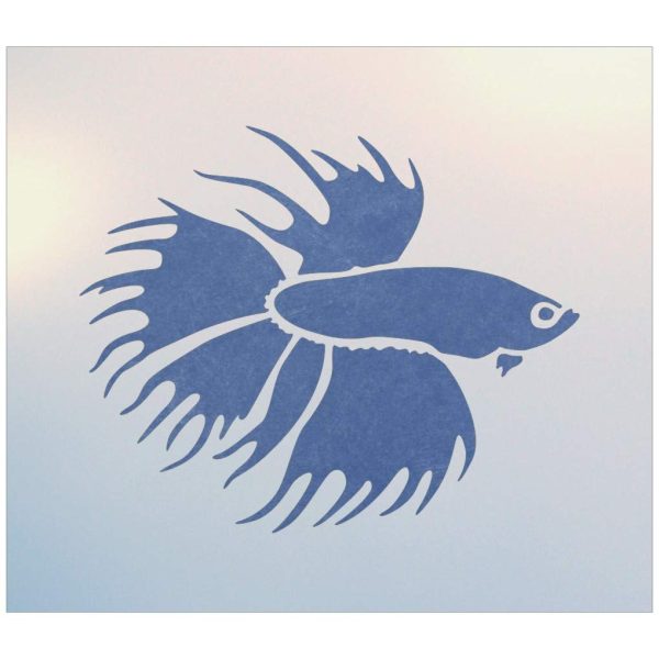 Betta Fish Stencil Template - The Artful Stencil