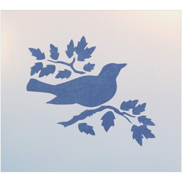 Bird On Branch 2 Stencil - The Artful Stencil