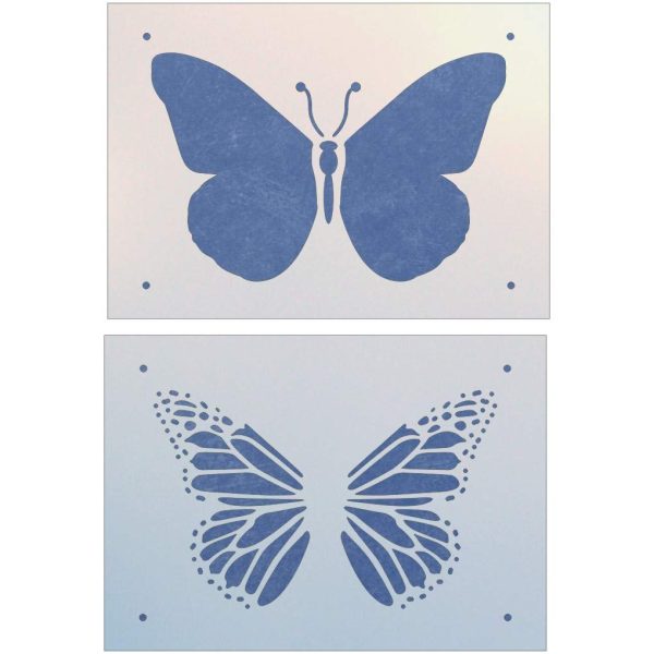 Butterfly 4 Stencil Template - The Artful Stencil