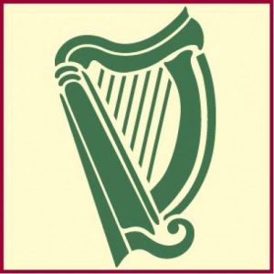 Celtic Irish Harp Stencil - The Artful Stencil