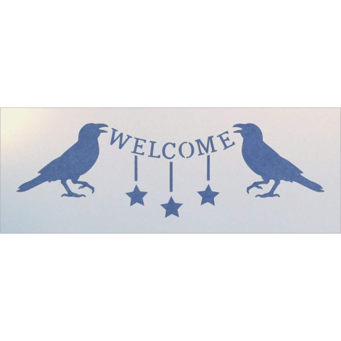 Crows Welcome Stencil Template The Artful Stencil Crows Welcome Stencil Template The Artful Stencil