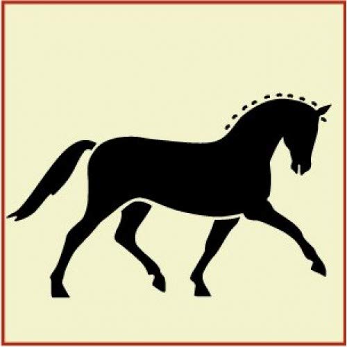 Dressage Horse Stencil Template - The Artful Stencil