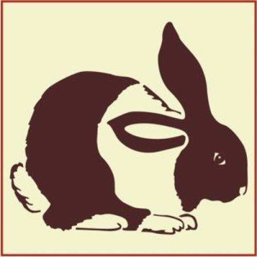 Dutch Rabbit Stencil Template - The Artful Stencil