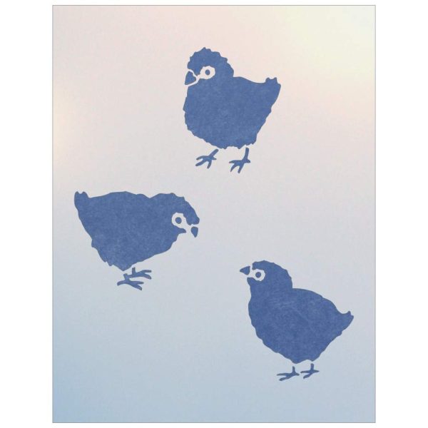 Easter Chicks Stencil Template - The Artful Stencil