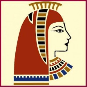Egyptian Goddess Stencil Template - The Artful Stencil