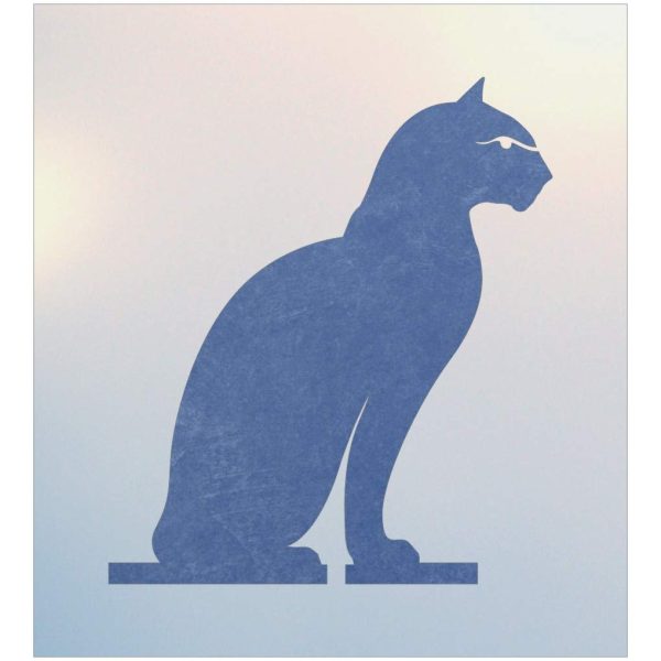 Egyptian Cat Stencil Template - The Artful Stencil