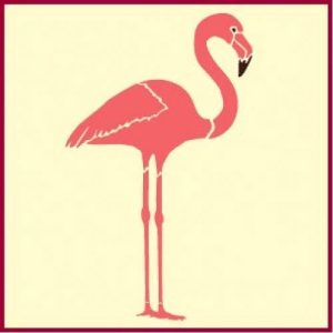 Flamingo 2 Stencil Template - The Artful Stencil