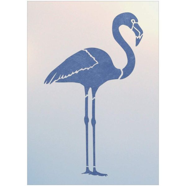 Flamingo 2 Stencil Template - The Artful Stencil