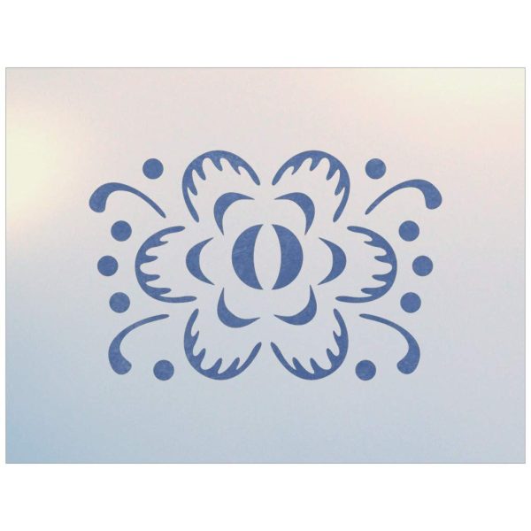 Flower 1 Stencil Template - The Artful Stencil