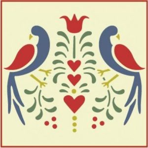 Folk Art Birds 1 - The Artful Stencil