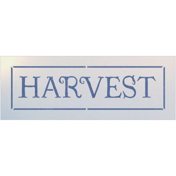 Harvest Sign Stencil Template - The Artful Stencil