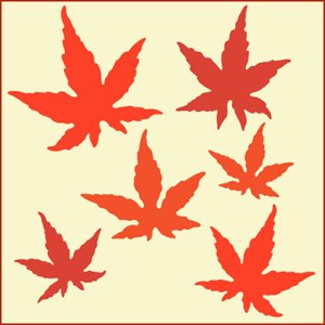 Japanese Maple Leaf Stencil Set - The Artful Stencil