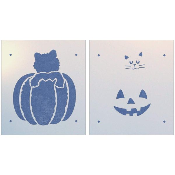Kitty in a Pumpkin Stencil - The Artful Stencil