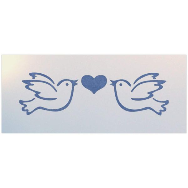 Lovebirds Wedding Stencil Template - The Artful Stencil