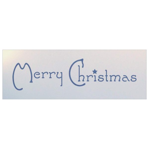 Merry Christmas 1 Sign Stencil - The Artful Stencil