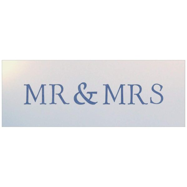 Mr. and Mrs. Ring Pillow Stencil - The Artful Stencil