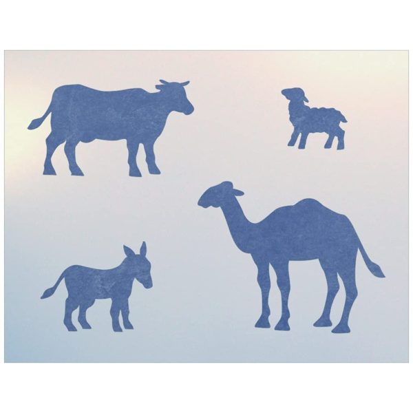 Nativity Animals Stencil Template - The Artful Stencil