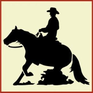 Reining Horse and Rider - The Artful Stencil
