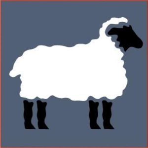 Primitive Sheep Stencil Template - The Artful Stencil