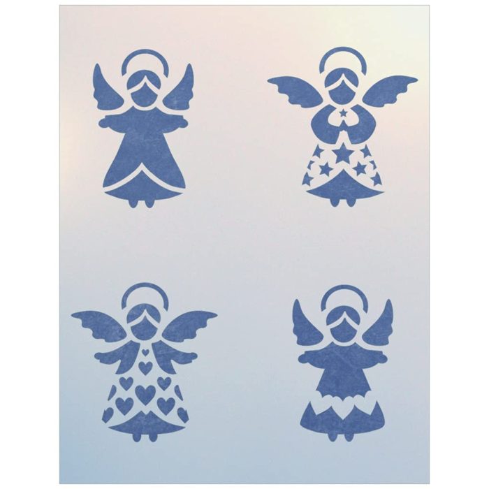 small-angel-set-stencil-template-the-artful-stencil