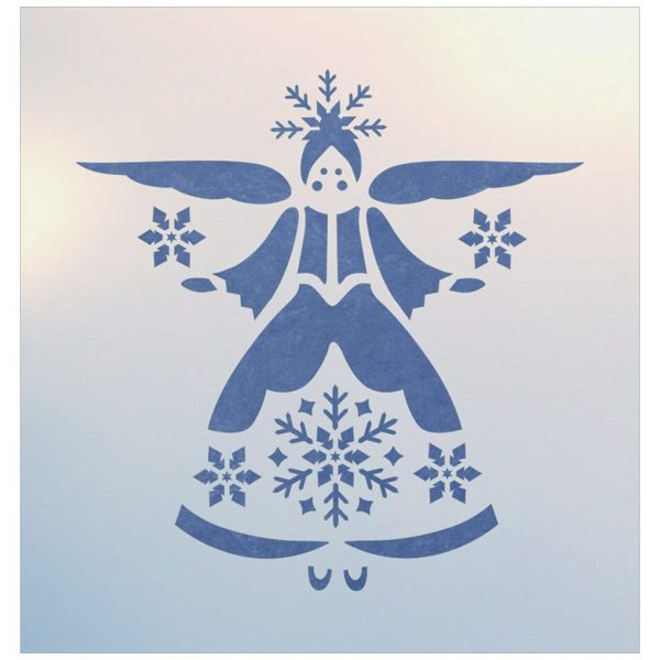 Snowflake Angel Stencil Template - The Artful Stencil