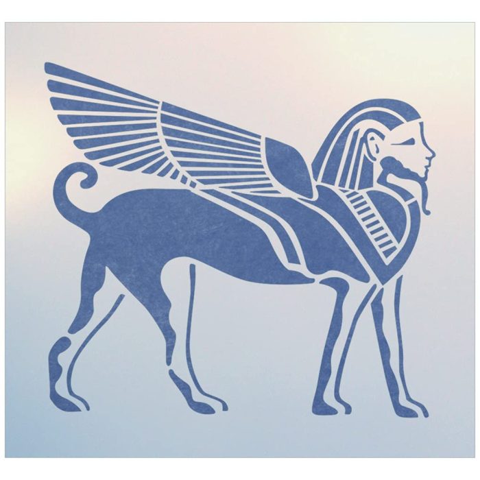 Egyptian Sphinx Stencil Template The Artful Stencil