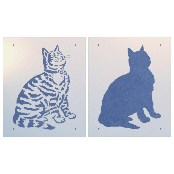 Tabby Cat 2 Stencil - The Artful Stencil