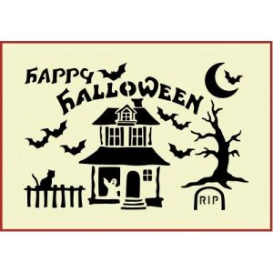 Happy Halloween 2 Stencil - The Artful Stencil