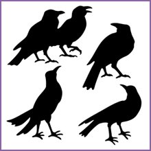 Crow Stencils