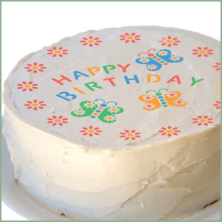 Birthday 8"-9" Round Cake Stencils