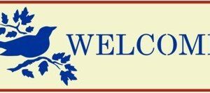 Welcome 1 Sign Stencil