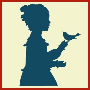 Silhouette Girl With Bird